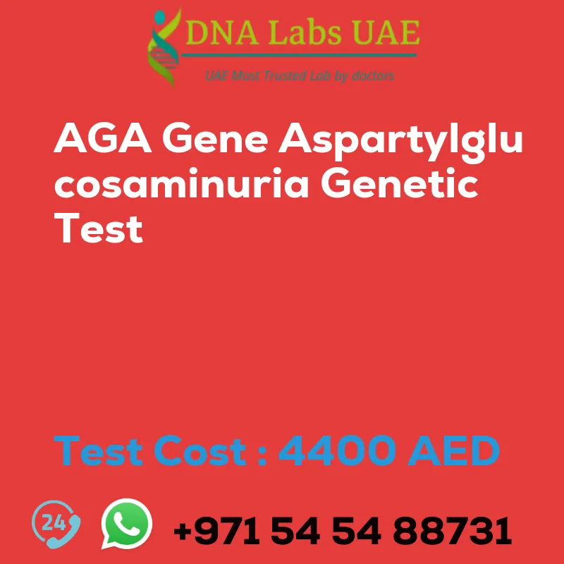 AGA Gene Aspartylglucosaminuria Genetic Test sale cost 4400 AED