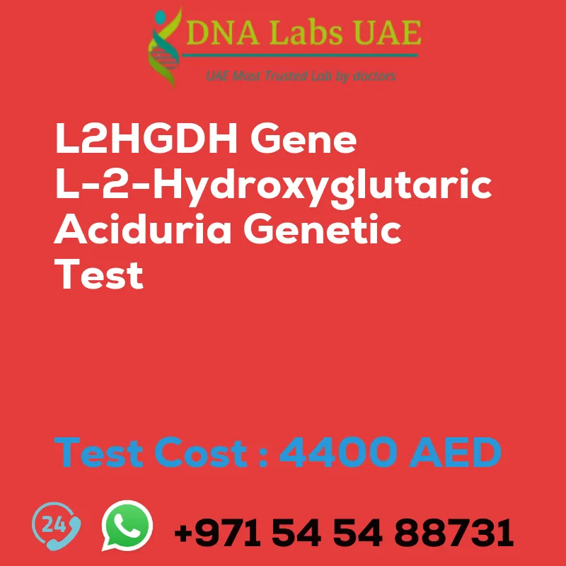 L2HGDH Gene L-2-Hydroxyglutaric Aciduria Genetic Test sale cost 4400 AED