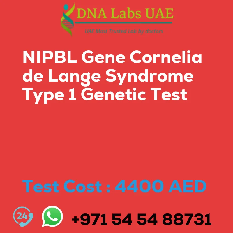 NIPBL Gene Cornelia de Lange Syndrome Type 1 Genetic Test sale cost 4400 AED