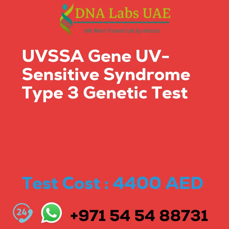 UVSSA Gene UV-Sensitive Syndrome Type 3 Genetic Test sale cost 4400 AED