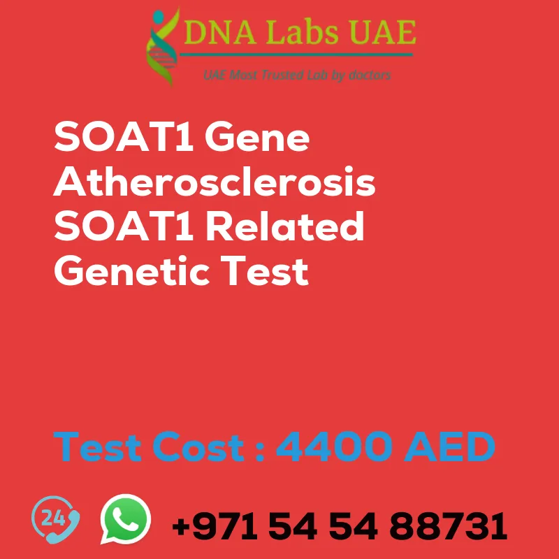 SOAT1 Gene Atherosclerosis SOAT1 Related Genetic Test sale cost 4400 AED