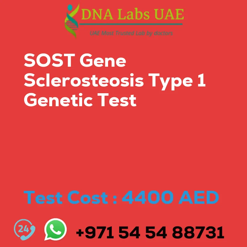 SOST Gene Sclerosteosis Type 1 Genetic Test sale cost 4400 AED