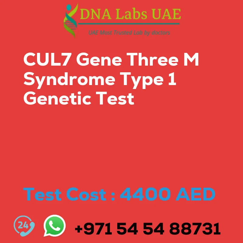 CUL7 Gene Three M Syndrome Type 1 Genetic Test sale cost 4400 AED