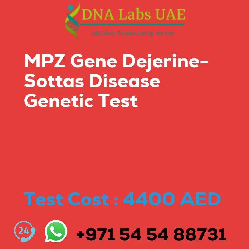MPZ Gene Dejerine-Sottas Disease Genetic Test sale cost 4400 AED