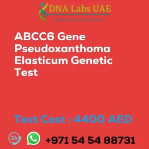 ABCC6 Gene Pseudoxanthoma Elasticum Genetic Test sale cost 4400 AED